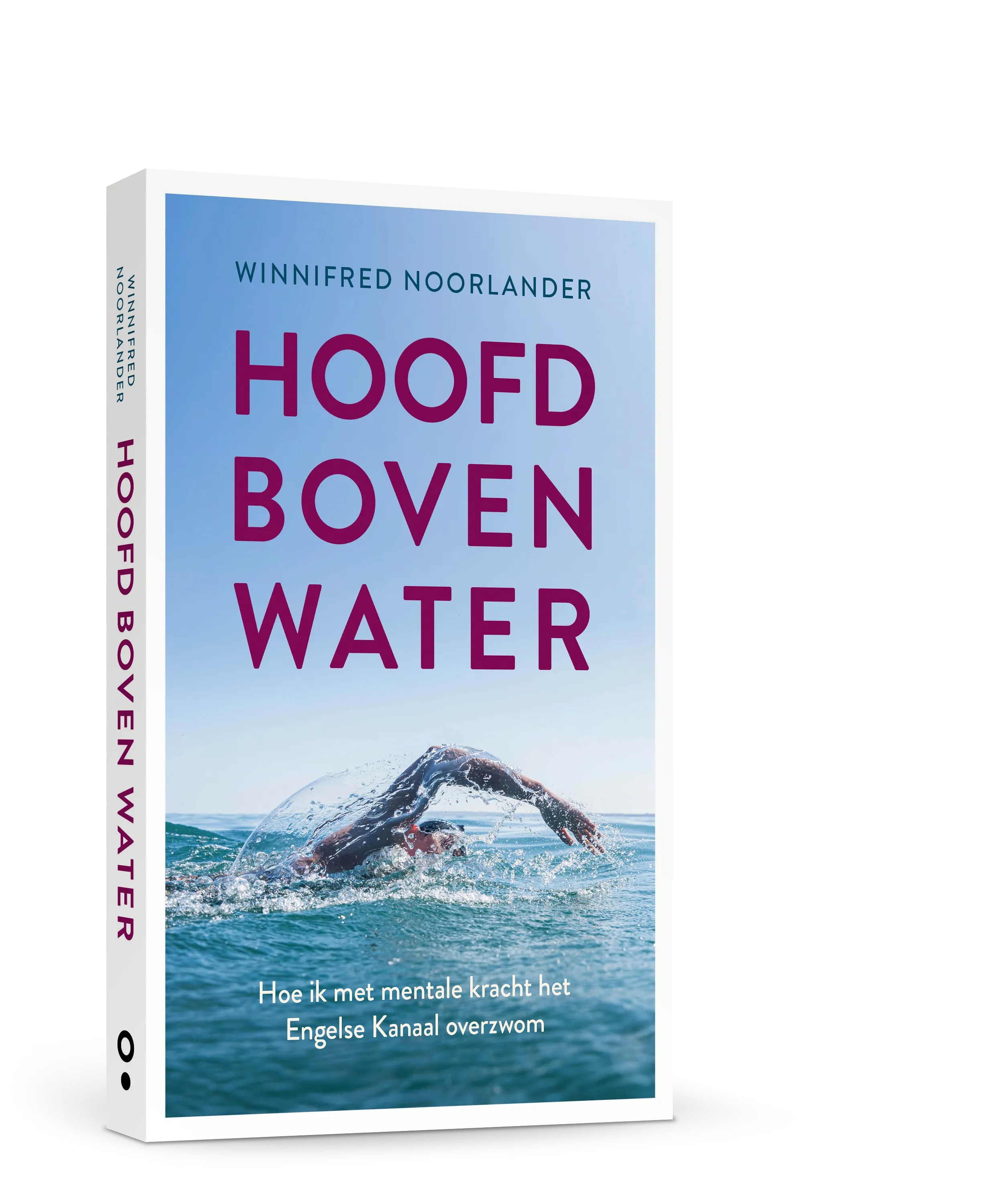 3D-render van het boek Hoofd Boven Water van Winnifred Noorlander